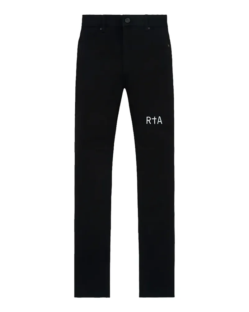 RTA Bryant cross-print jeans - Schwarz Schwarz