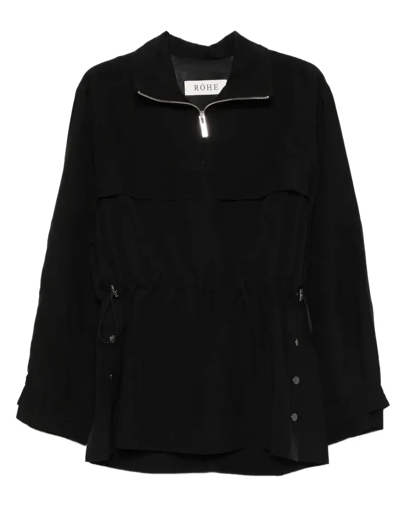 Róhe Sweatshirt mit Kordelzug - Schwarz Schwarz