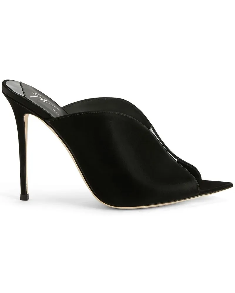 Giuseppe Zanotti Intriigo Muse Mules 105mm - Schwarz Schwarz
