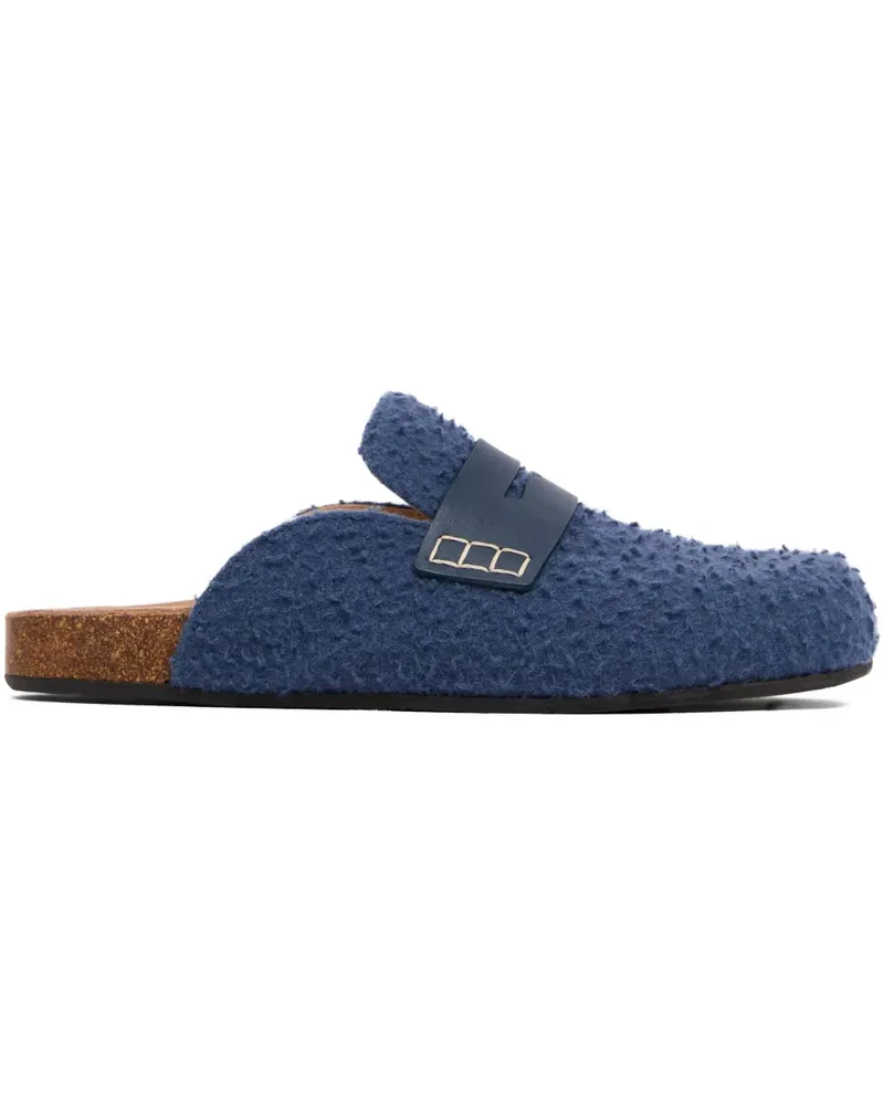 J.W.Anderson Loafer aus Filz - Blau Blau