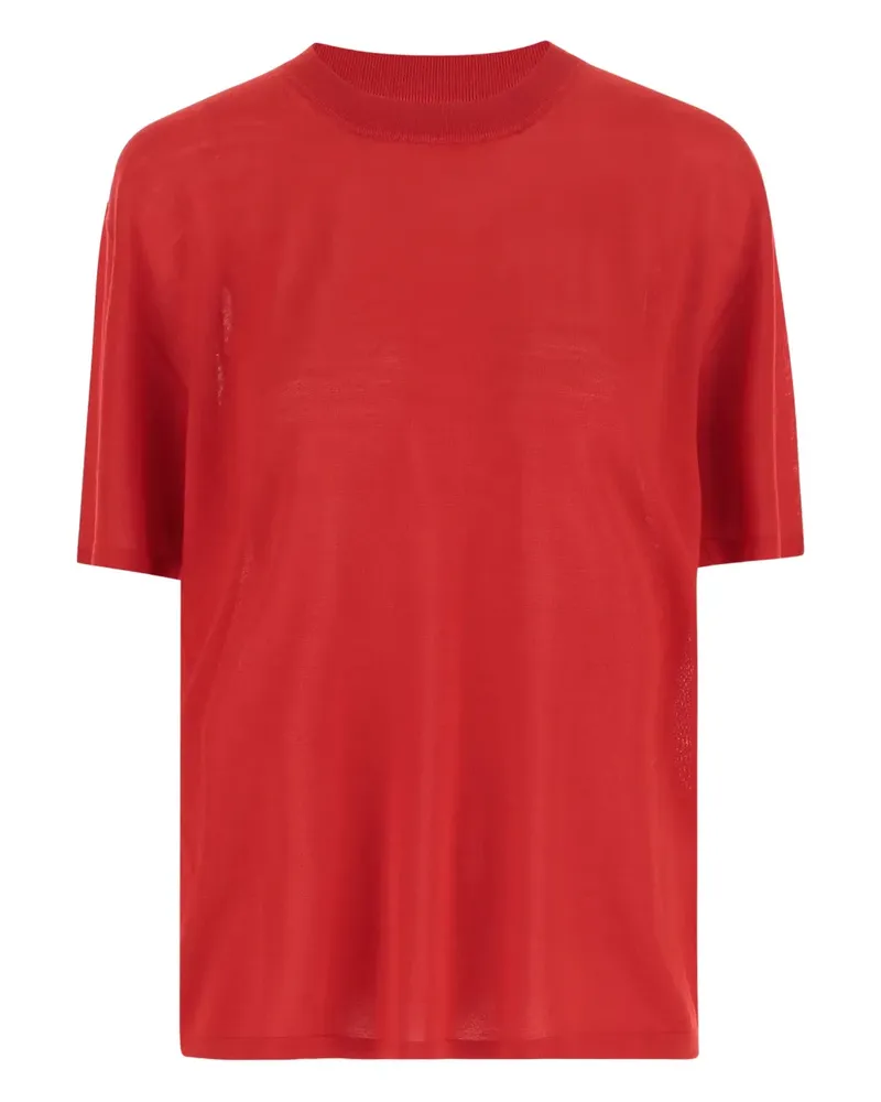 ARMARIUM Kurzärmeliger Pullover - Rot Rot