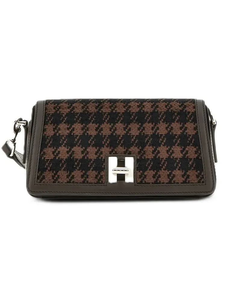 Hogan Mini H-Turn Tasche mit Klappe - Braun Braun