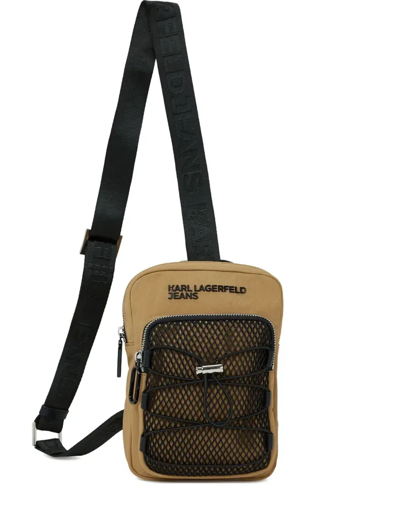 Karl Lagerfeld Kuriertasche mit Mesh-Einsatz - 1ZJ CHIPMUNK 1zj