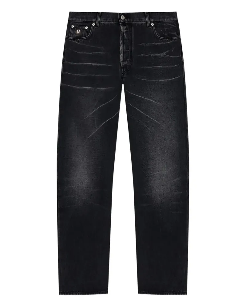 Moschino Ausgeblichene Five-Pocket-Jeans - Grau Grau