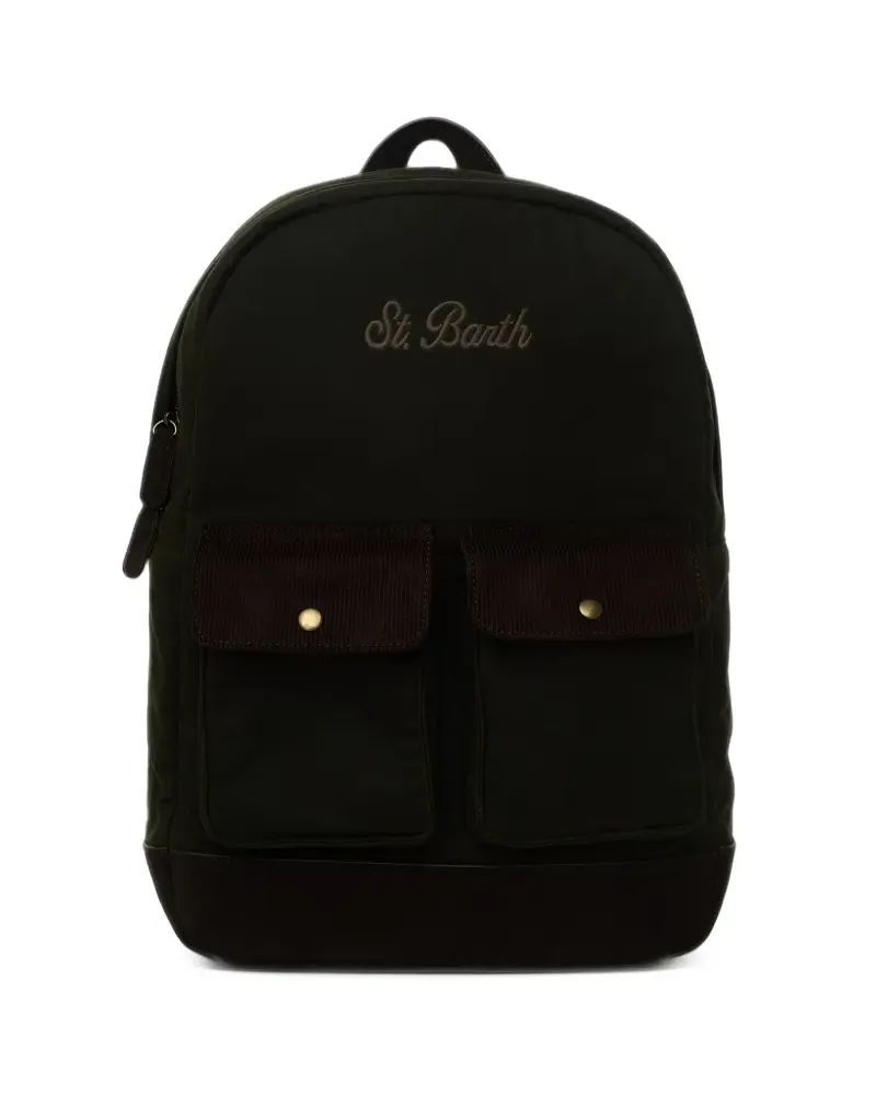 MC2 Saint Barth Cody corduroy-trim backpack - Schwarz Schwarz
