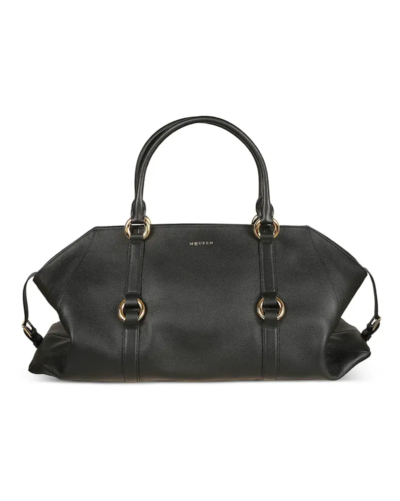 Alexander McQueen Farringdon Tote Bag mit Ringdetail - Schwarz Schwarz