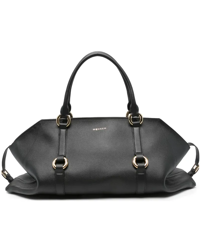 Alexander McQueen Farringdon Tote Bag mit Ringdetail - Schwarz Schwarz