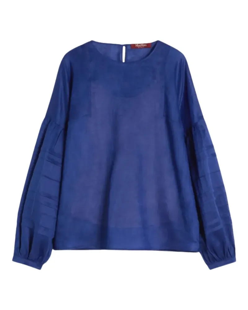 Max Mara Mstpaese bishop-sleeve blouse - Blau Blau