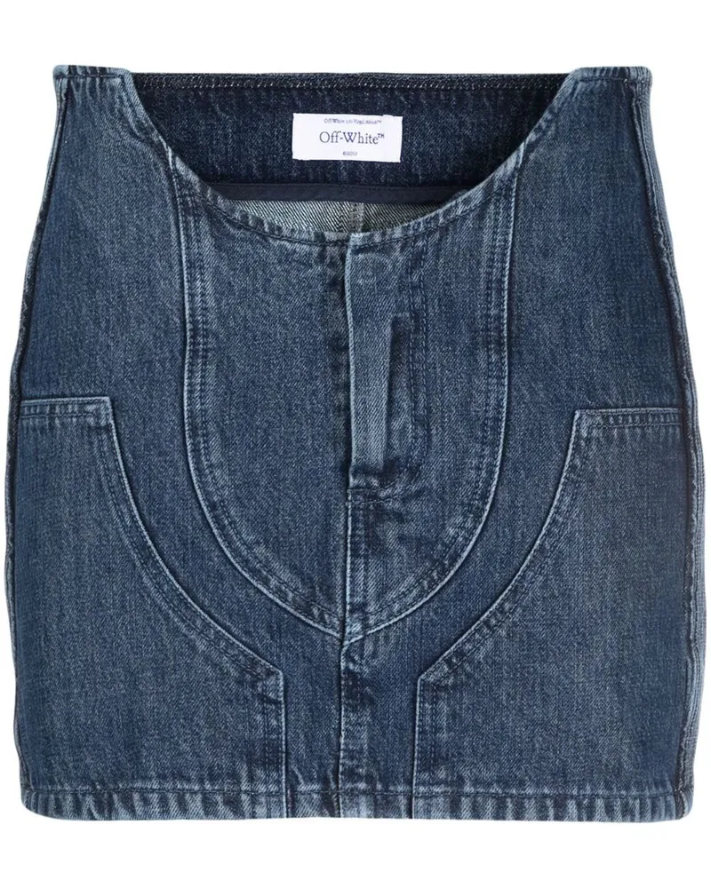 OFF-WHITE Minirock mit Motorradloch - Blau Blau