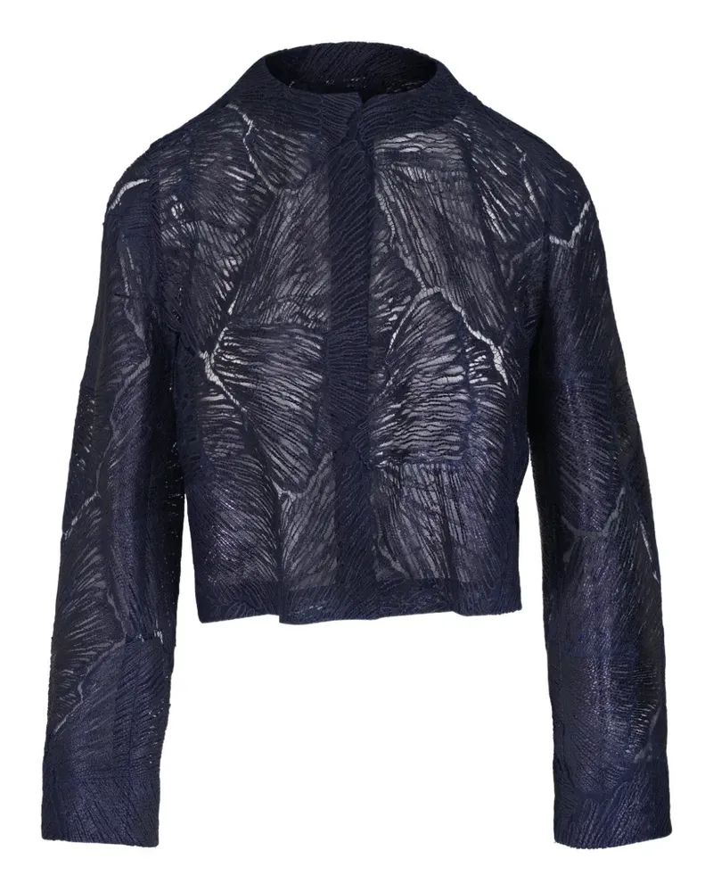 Akris Haron Jacke aus Spitze - Blau Blau
