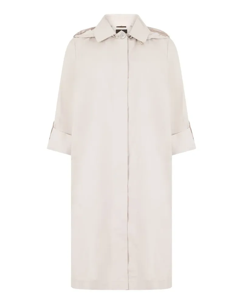 MOORER Isadora-Wk hooded coat - Weiß Weiß