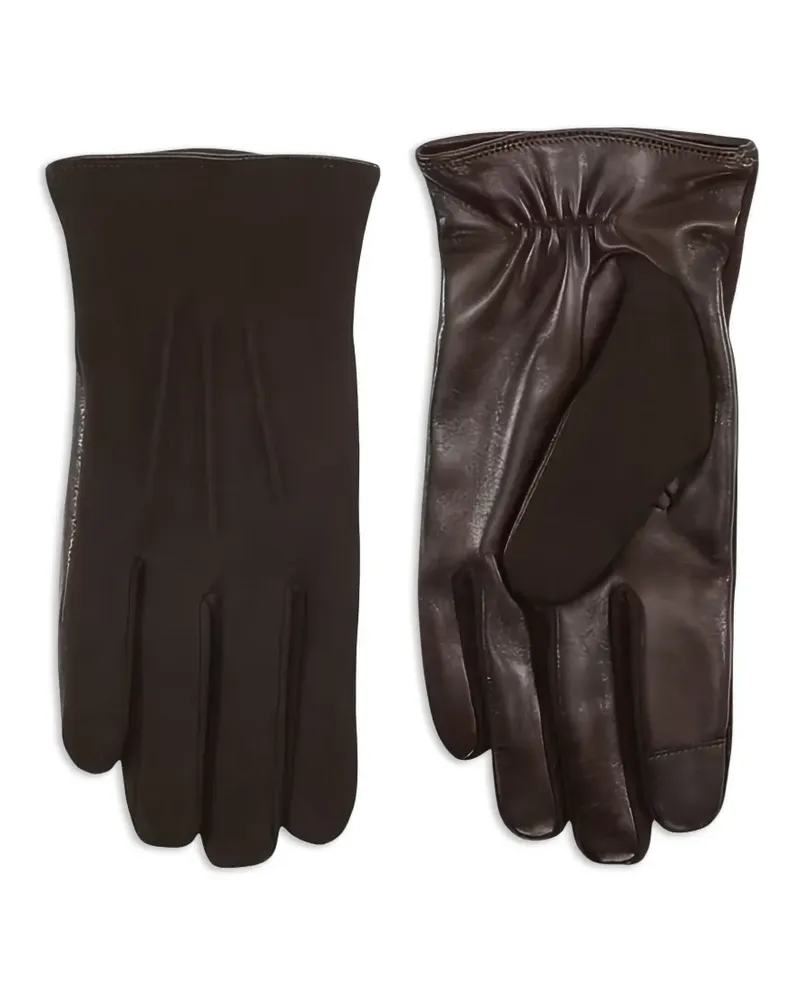 NN 07 Handschuhe mit Raffungen - Braun Braun