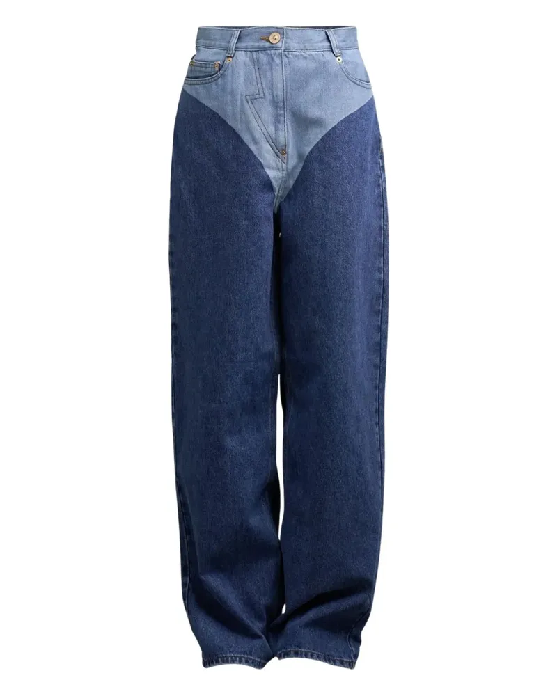 pushBUTTON belt-loops jeans - Blau Blau