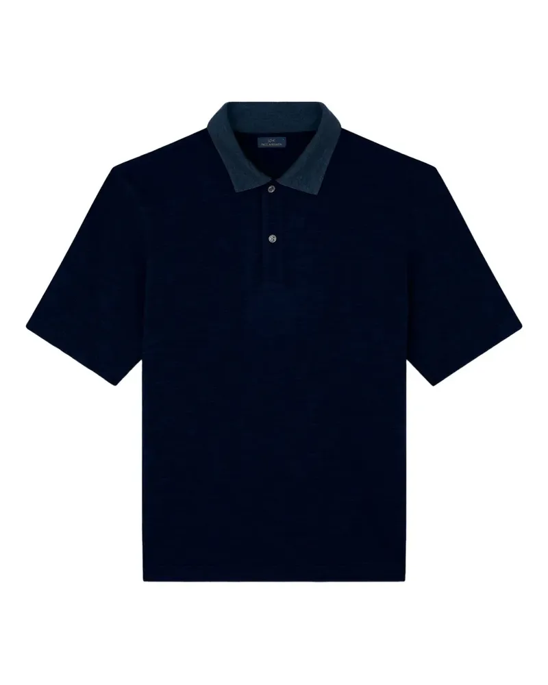 Paul & Shark wool polo shirt - Blau Blau