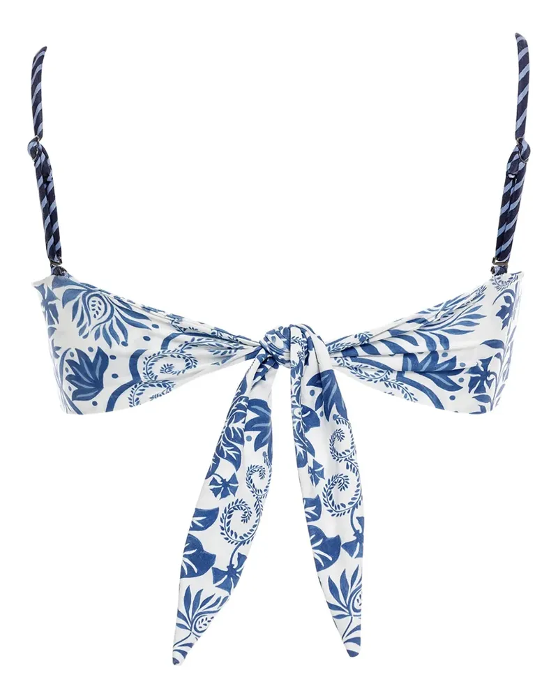 AGUA BENDITA Bikini mit Batik-Print - Weiß Weiß