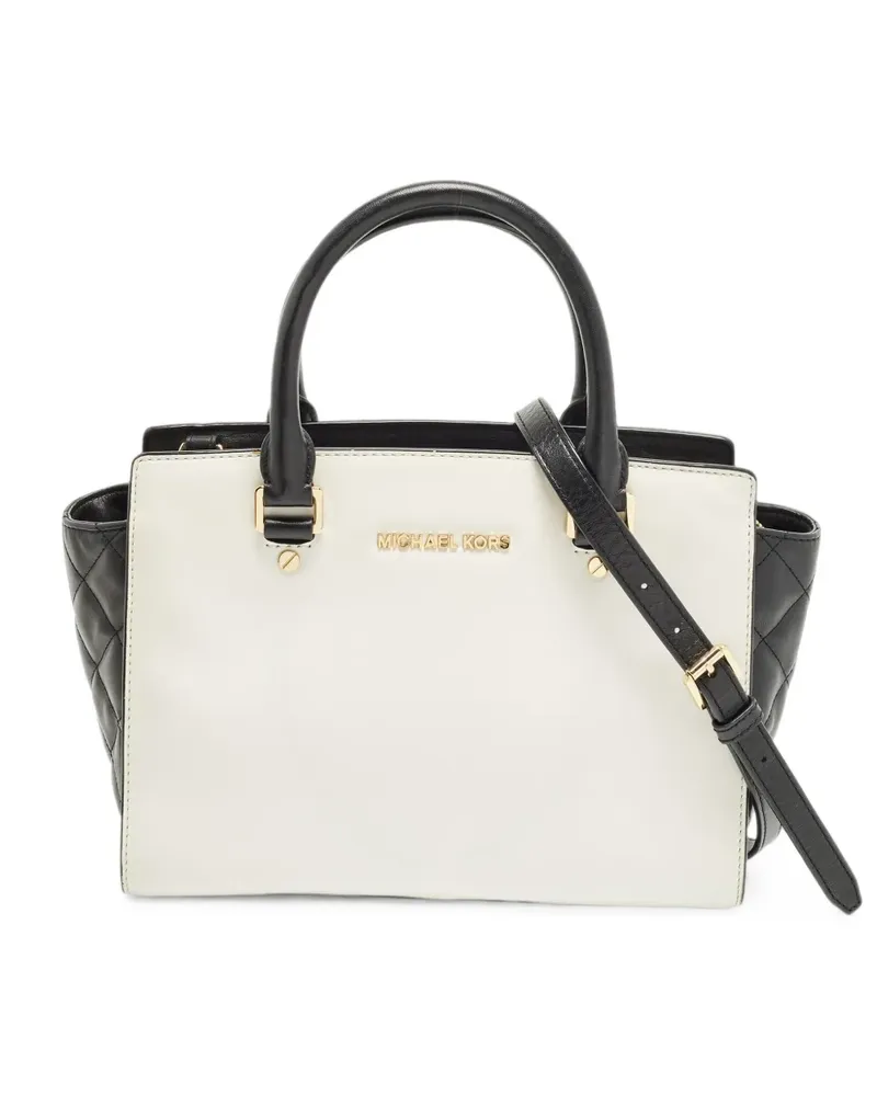 Michael Kors Selma quilted-leather tote bag - Weiß Weiß