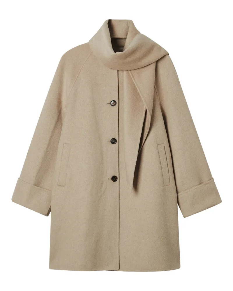 b+ab Mantel mit Knöpfen - Nude Nude