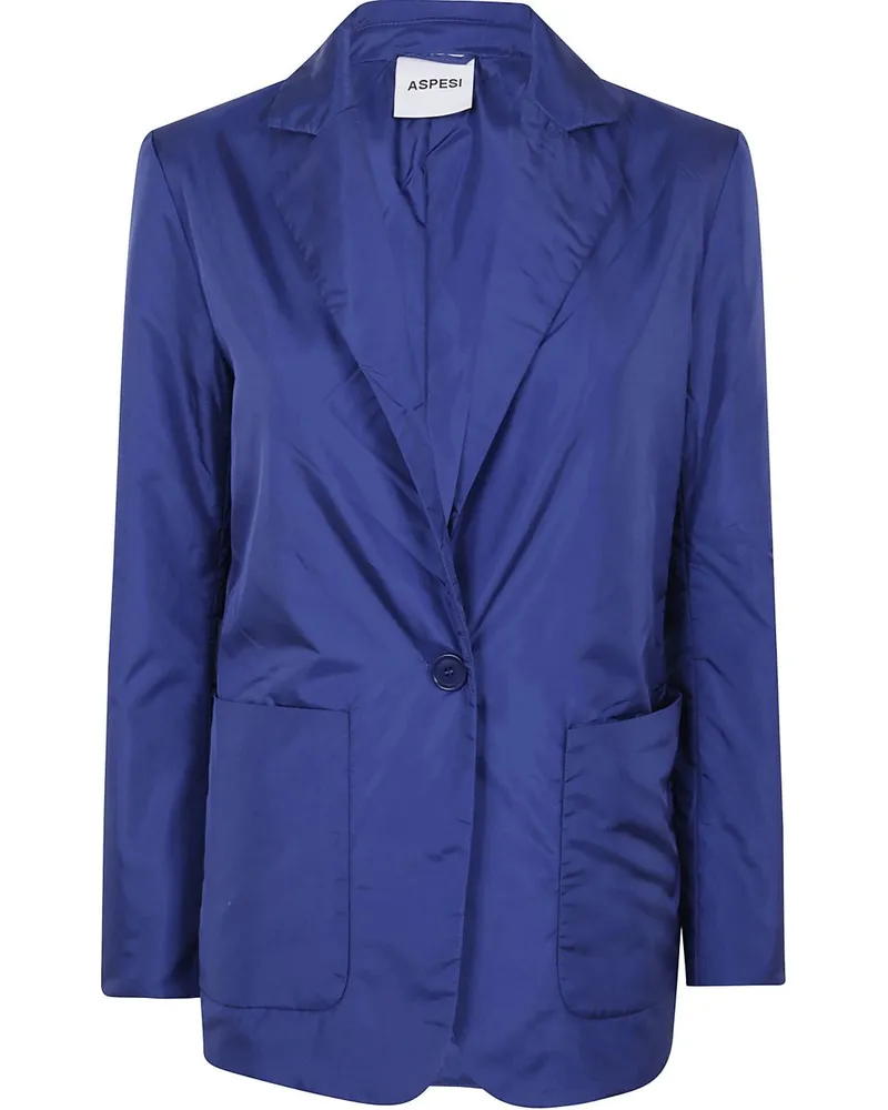ASPESI Blazer mit aufgesetzten Taschen - Blau Blau