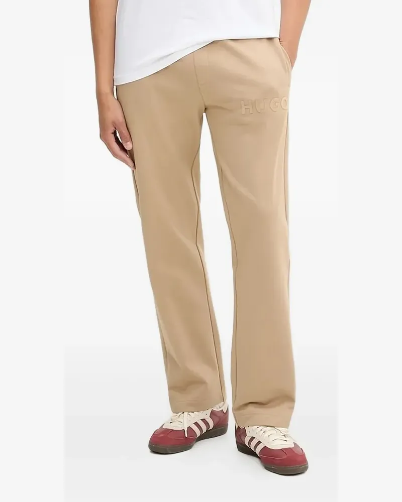 HUGO BOSS Jogginghose mit Logo-Applikation - Nude Nude