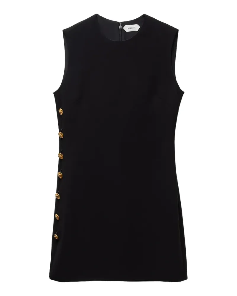 Versace Minikleid aus Krepp - Schwarz Schwarz