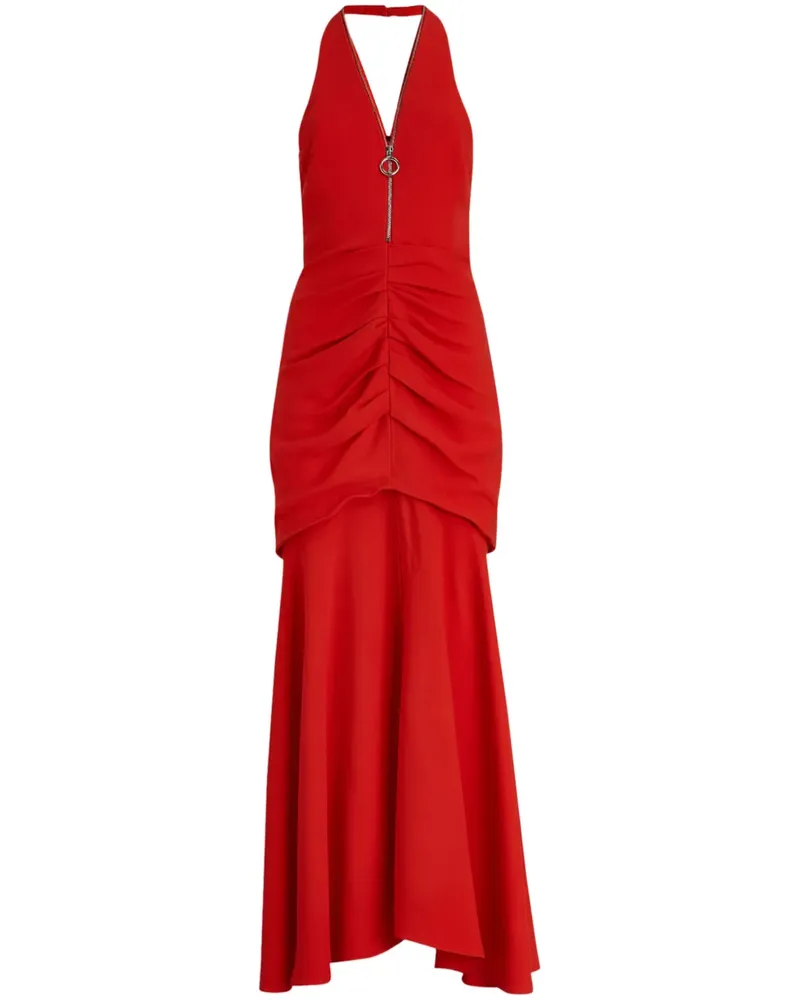 DEL CORE Drapiertes Maxikleid - Rot Rot