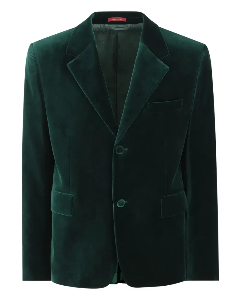 Gucci Einreihiges Sakko aus Samt - Grün Grün