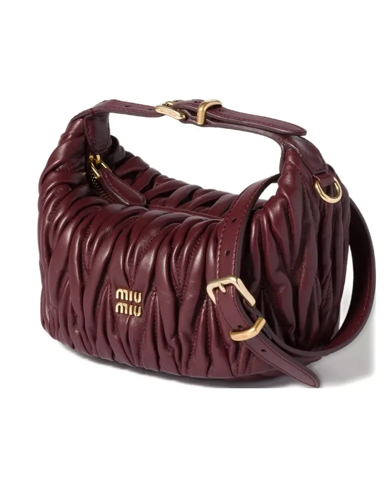 Miu Miu Mini Matelassé-Tasche - Rot Rot