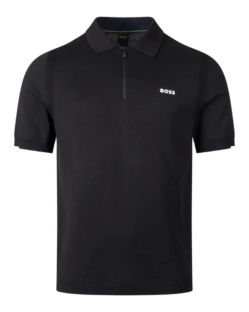 HUGO BOSS Sweatshirt mit Reißverschluss - Schwarz Schwarz