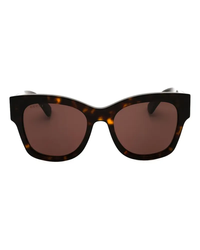 Gucci Cat-Eye-Sonnenbrille in Schildpattoptik - Braun Braun