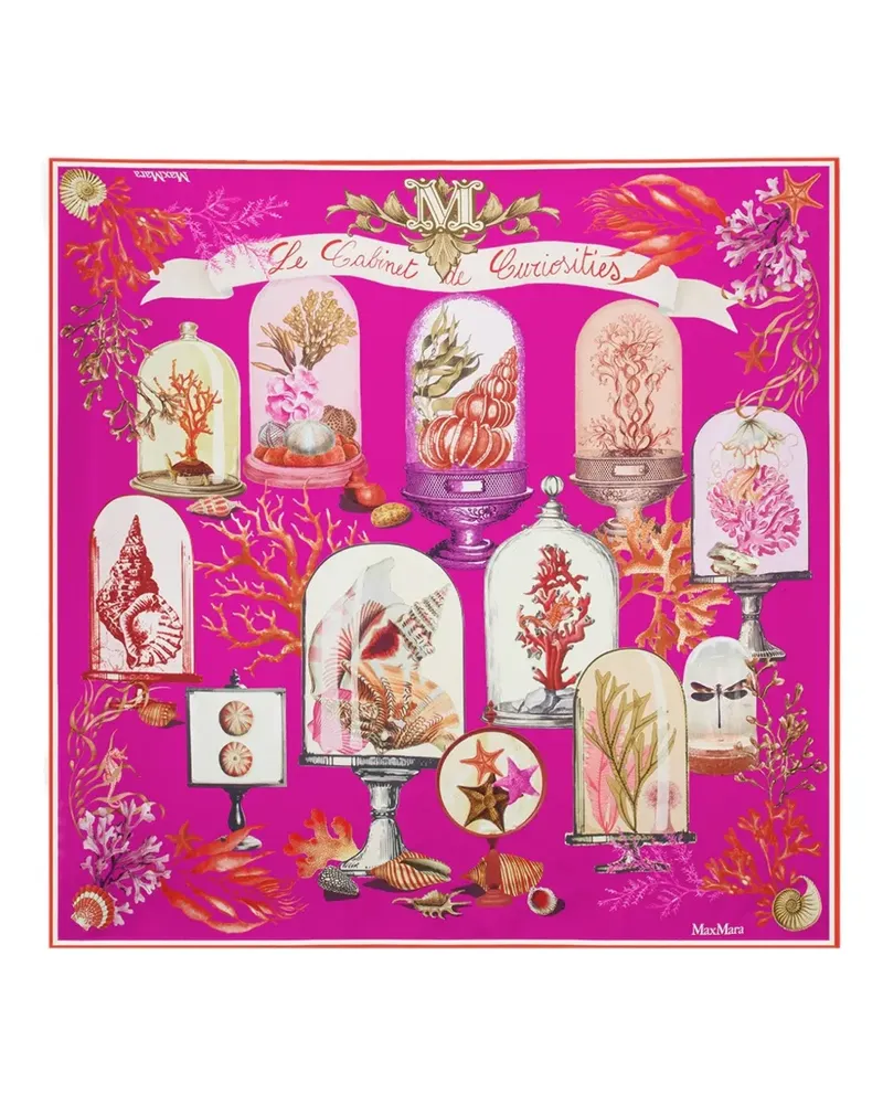 Max Mara printed silk scarf - Rosa Rosa
