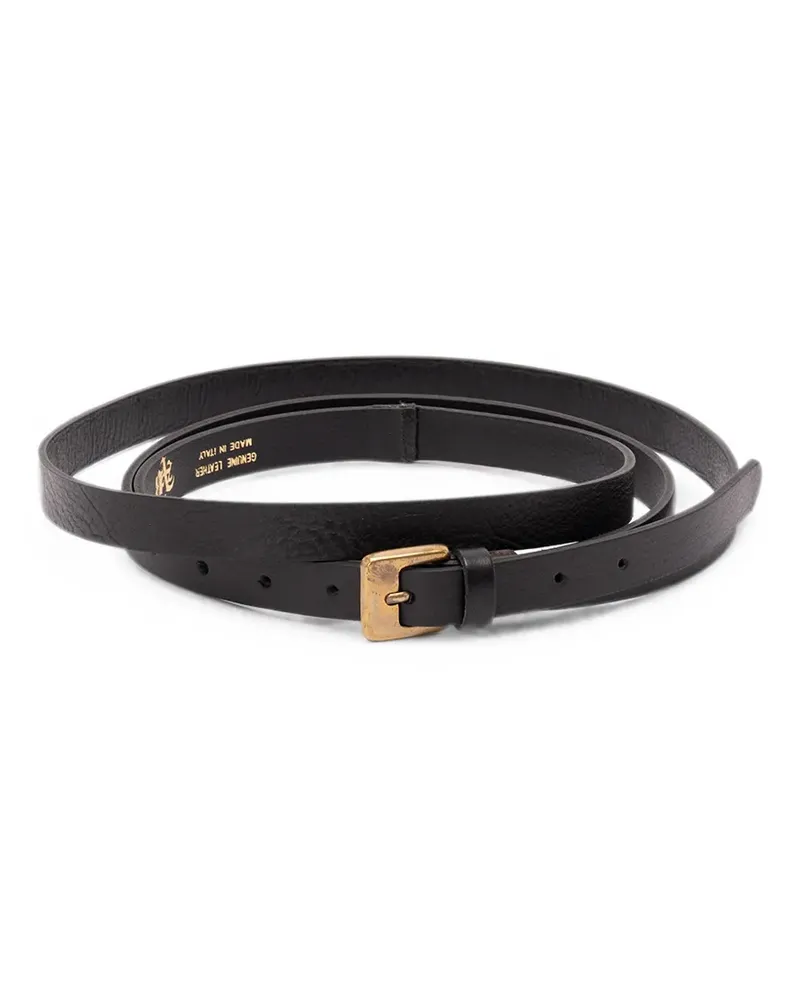 Aniye By buckle-fastening leather belt - Schwarz Schwarz