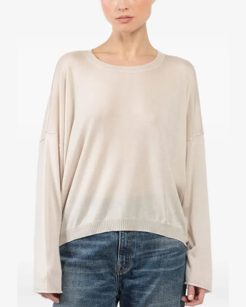 Isabel Benenato long-sleeves sweater - Nude Nude