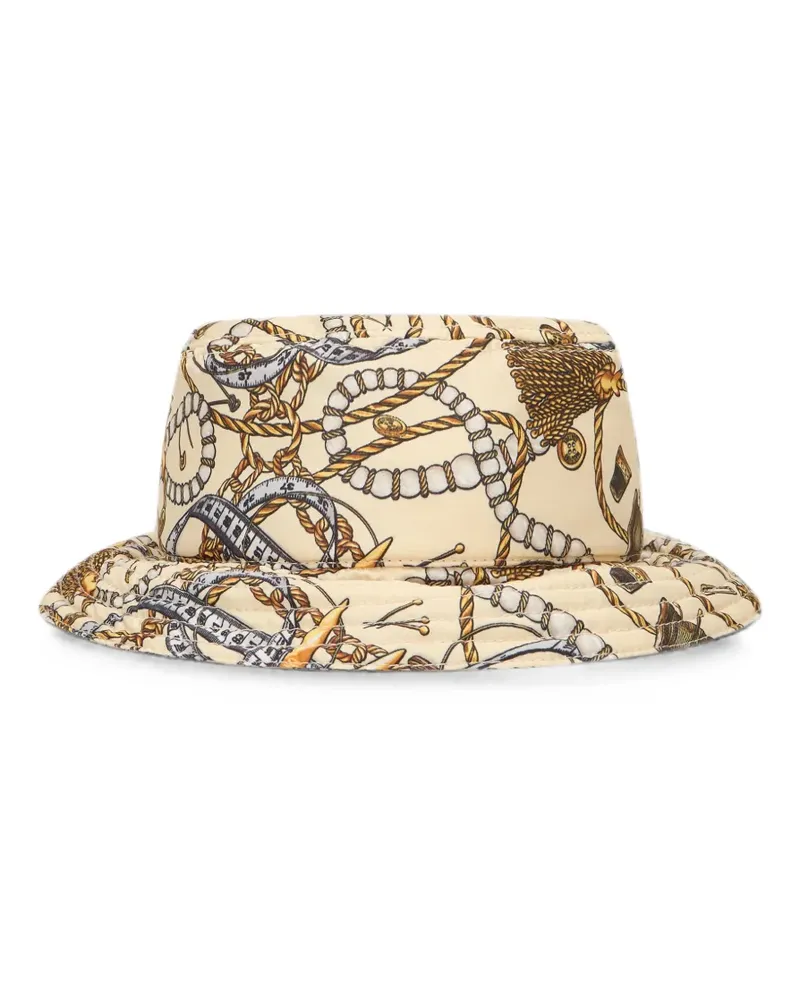 Moschino Fischerhut mit Print - Nude Nude