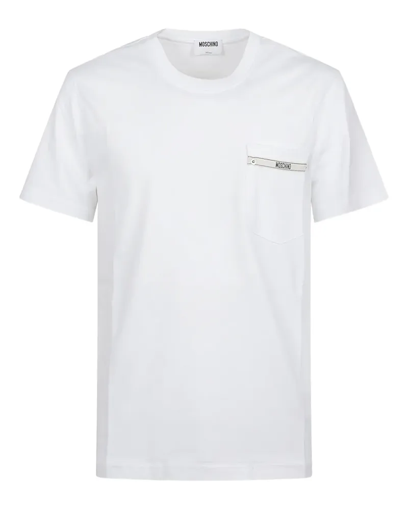 Moschino pocket crew-neck T-shirt - Weiß Weiß