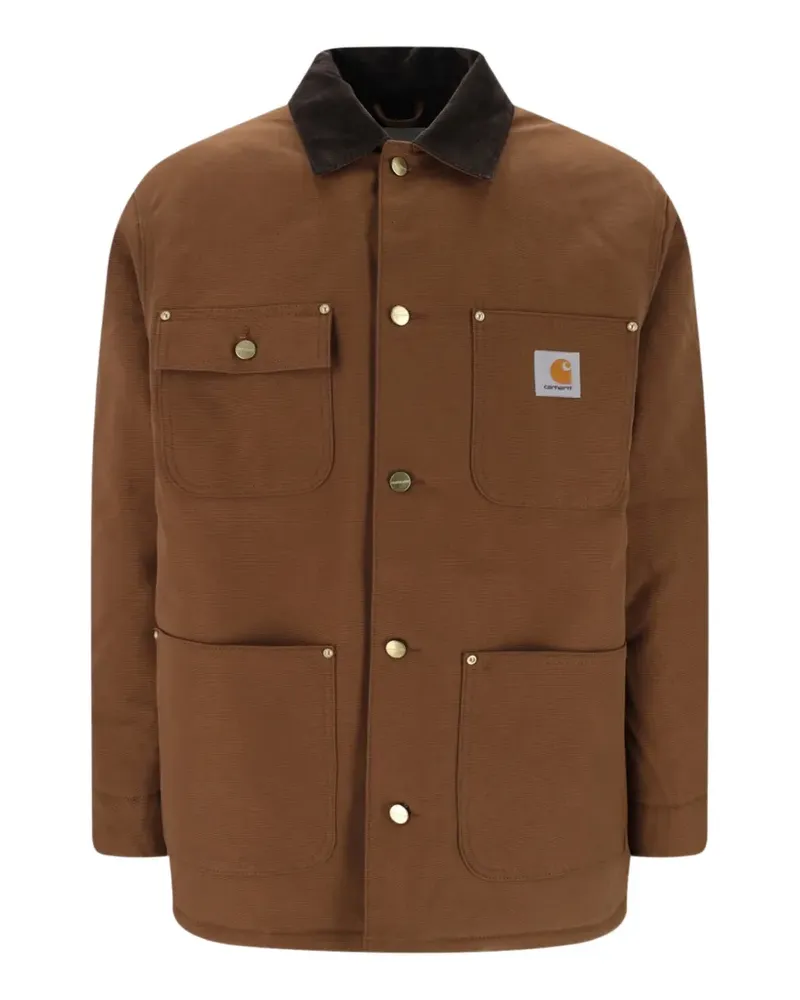 Carhartt WIP OG Chore corduroy-collar canvas jacket - Braun Braun