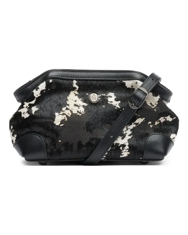 ash July Mini-Tasche mit Leopardenprint - Schwarz Schwarz
