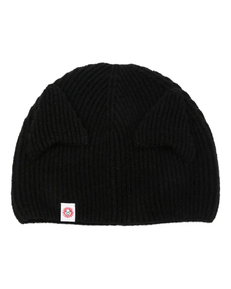 Charles Jeffrey Loverboy Ears Skull beanie hat - Schwarz Schwarz