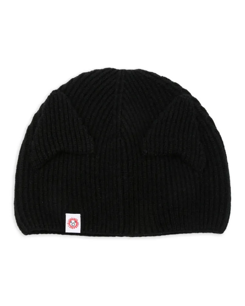 Charles Jeffrey Loverboy Ears Skull Beanie - Schwarz Schwarz