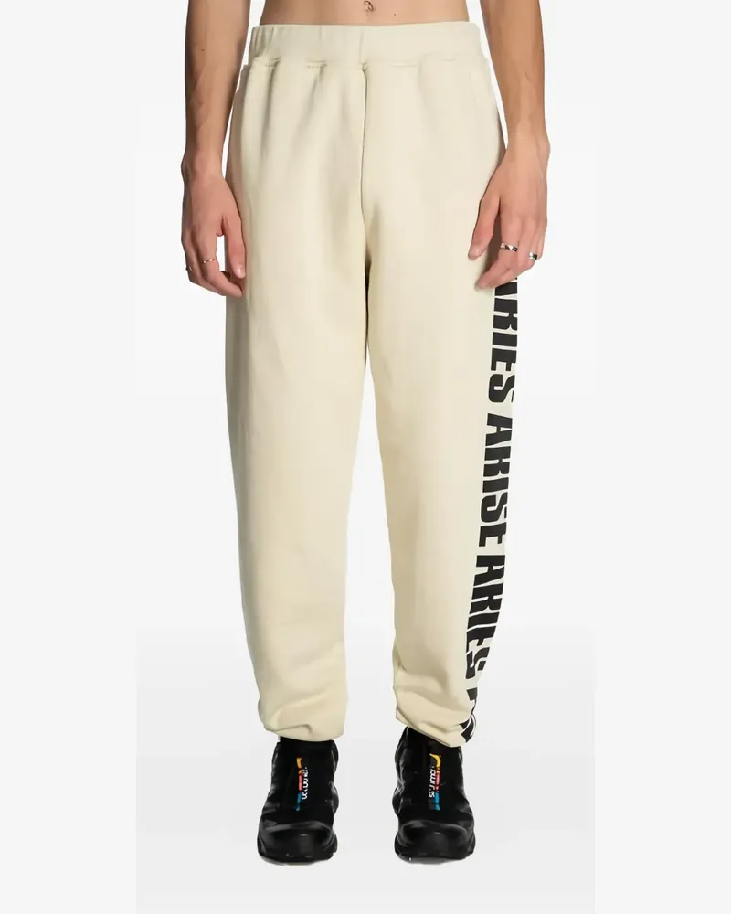 Aries cotton track pants - Nude Nude