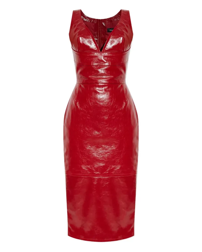 Dsquared2 Midikleid mit V-Ausschnitt - Rot Rot