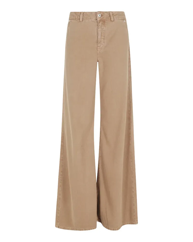 Blumarine button wide-leg jeans - Nude Nude