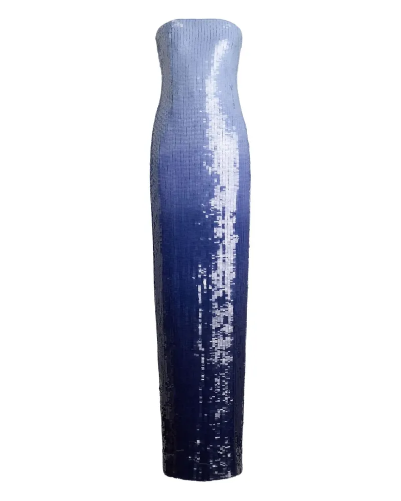Ralph Lauren Abendkleid mit Pailletten - Blau Blau