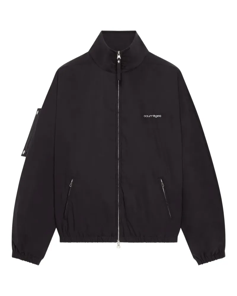Courrèges Bomberjacke mit Reißverschluss - Schwarz Schwarz