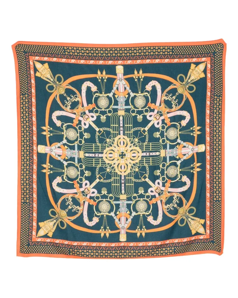 N.Peal Schal mit Print - Blau Blau