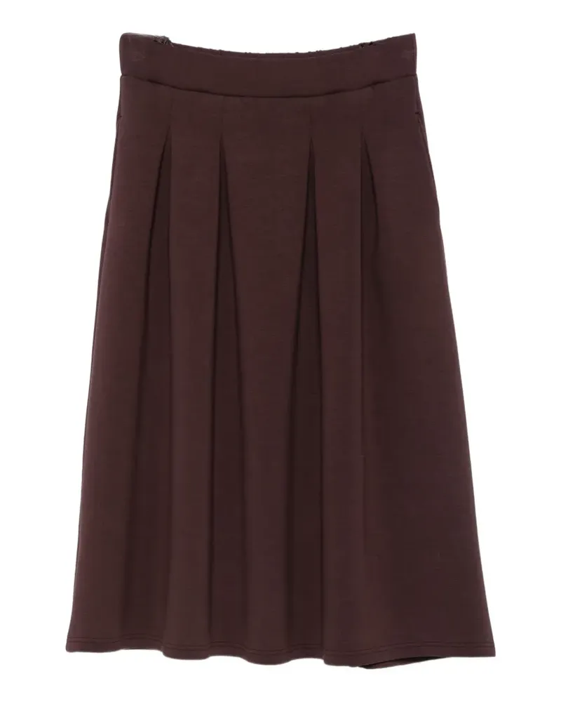 Vera Mont A-line midi skirt - Braun Braun