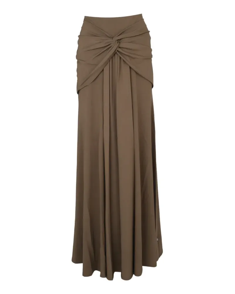 Roland Mouret Drapierter Maxirock - Grün Grün
