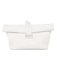 Maison Margiela Paper Clutch mit Klappe Weiß