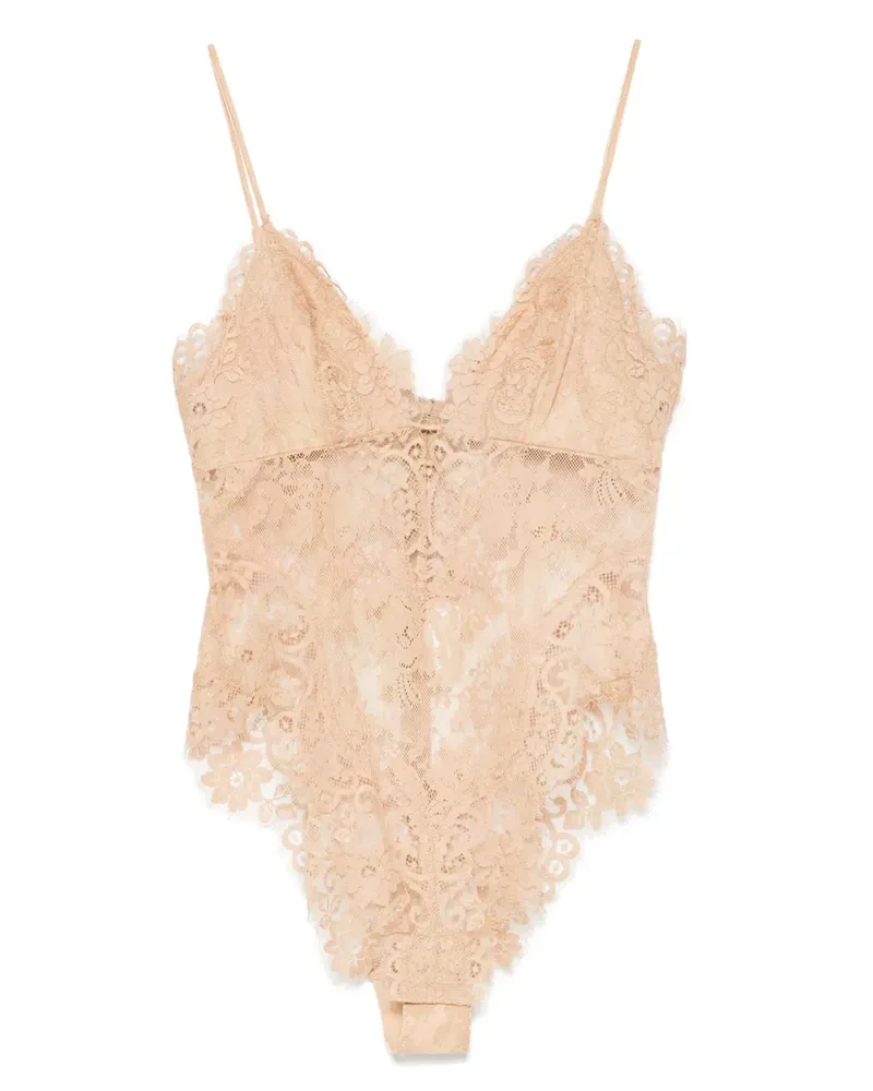 Zimmermann Lace Teddy Body - Nude Nude