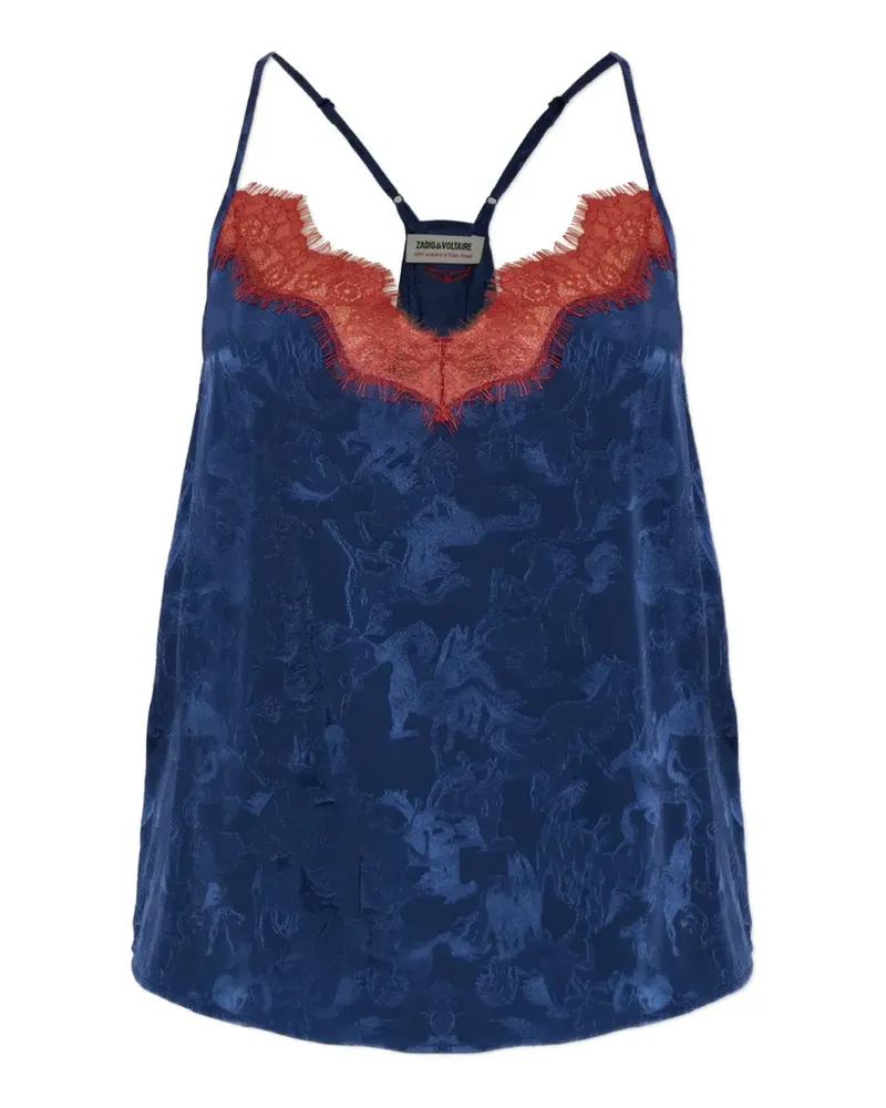 Zadig & Voltaire Cespa silk camisole - Blau Blau