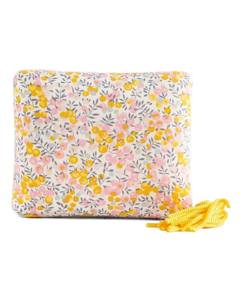 Sophie Bille Brahe Sonya Schmuckschatulle mit Blumen-Print - Gelb Gelb